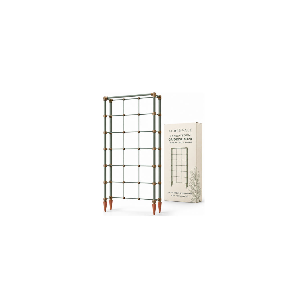 GridRise M120 modular metal trellis on white background