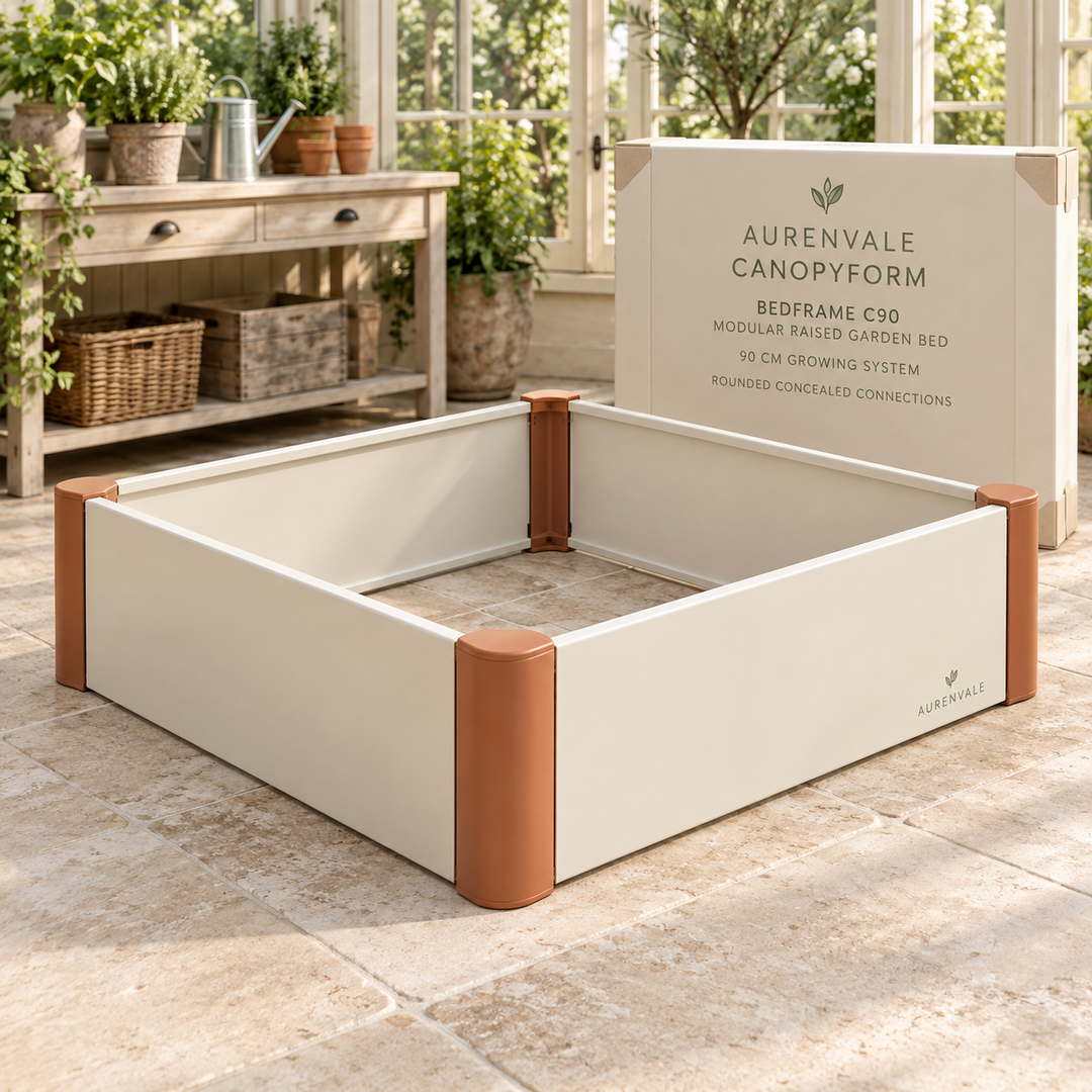 AURENVALE CANOPYFORM BedFrame C90 modular raised bed with packaging