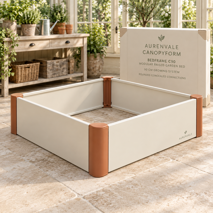 AURENVALE CANOPYFORM BedFrame C90 modular raised bed with packaging