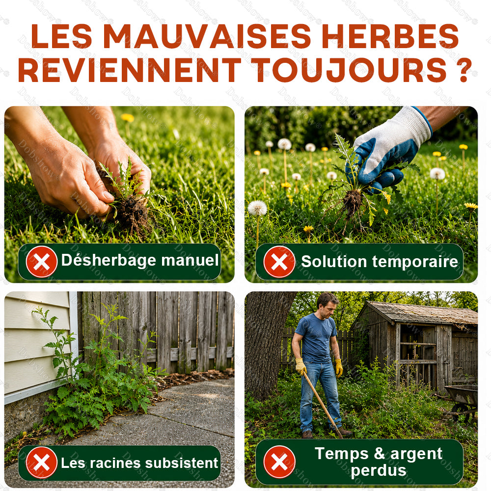 ⚡Désherbant Healrize® 2-en-1 Force Maximale : Résultats à action rapide sur les mauvaises herbes résistantes au glyphosate