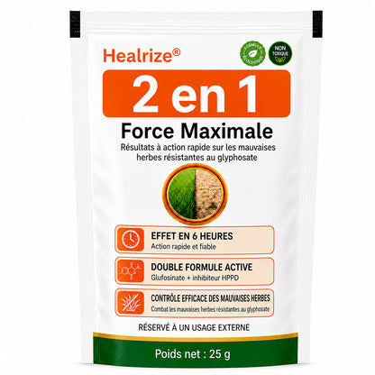 ⚡Désherbant Healrize® 2-en-1 Force Maximale : Résultats à action rapide sur les mauvaises herbes résistantes au glyphosate